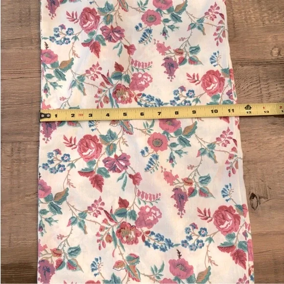 & merci Floral Jumpsuit. Floral | Puff Sleeve Smocked Tie Back. Women's Sz-L EUC - Picture 7 of 13